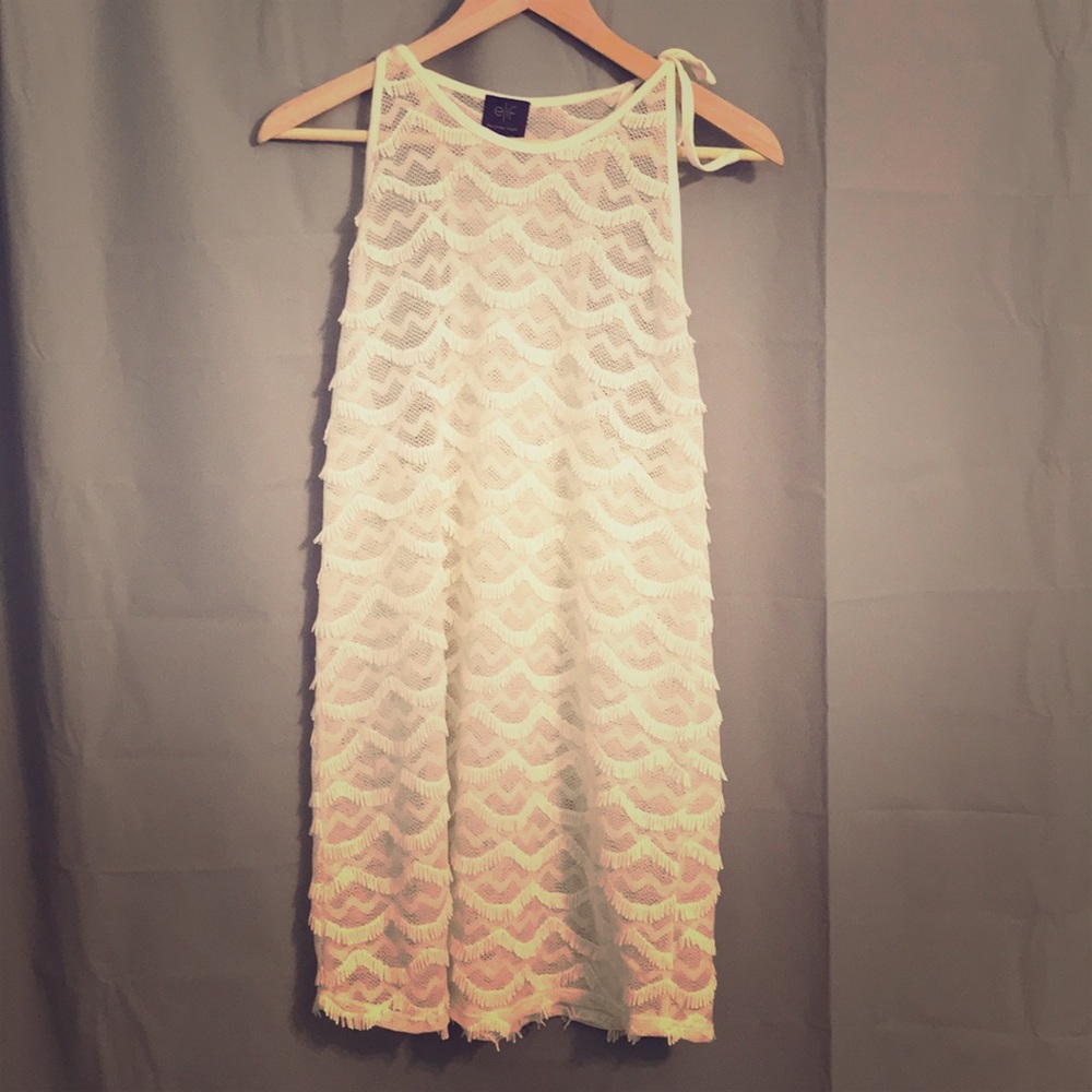 White Jordan Taylor Sleeveless Sheer Dress Swim Coverup White